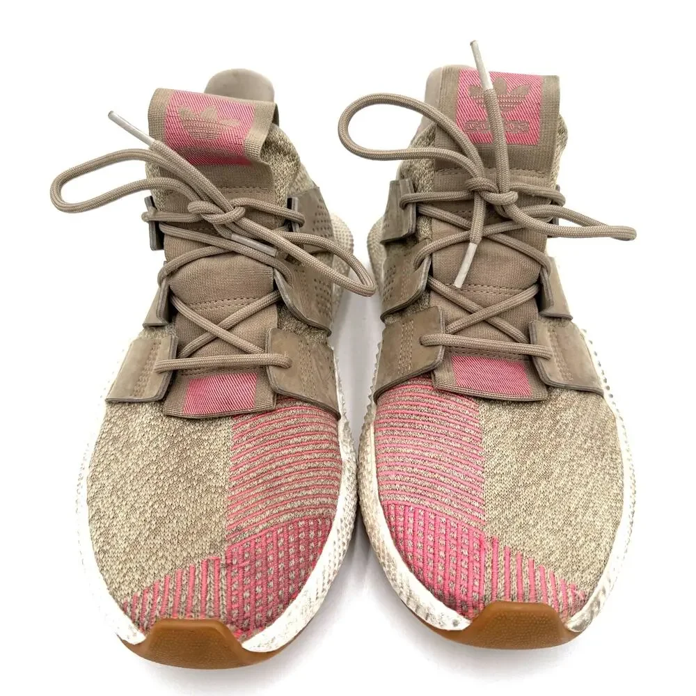 Adidas Men's Prophere Trace Leather Khaki Sneakers Size 10 - Picture 5 of 8